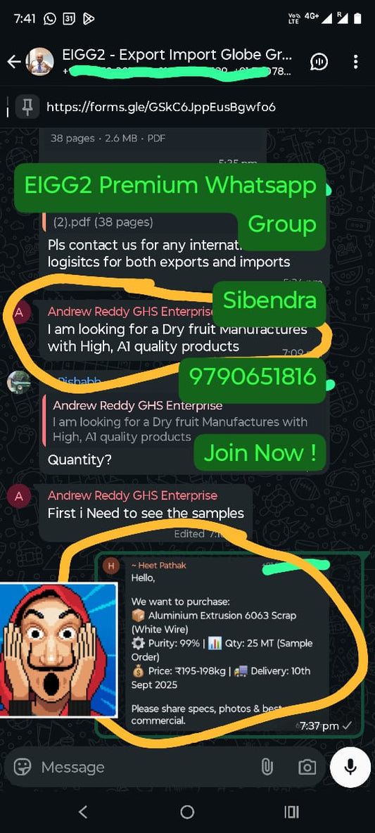 Premium Import Export Whatsapp Group